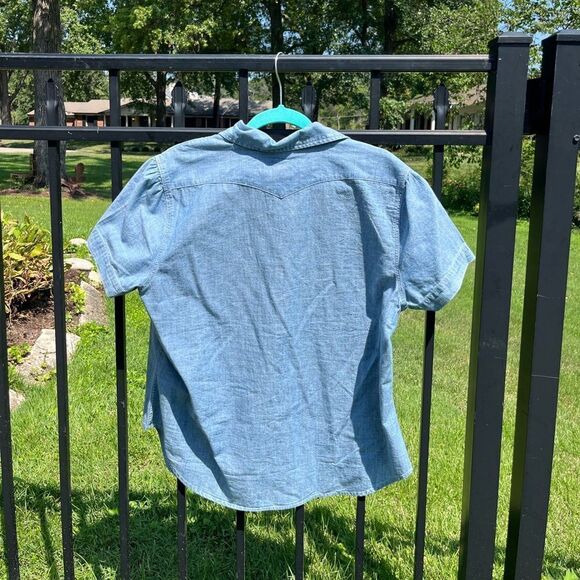 Polo by Ralph Lauren Mila Embroidered Chambray Shirt NWT - Picture 14 of 14